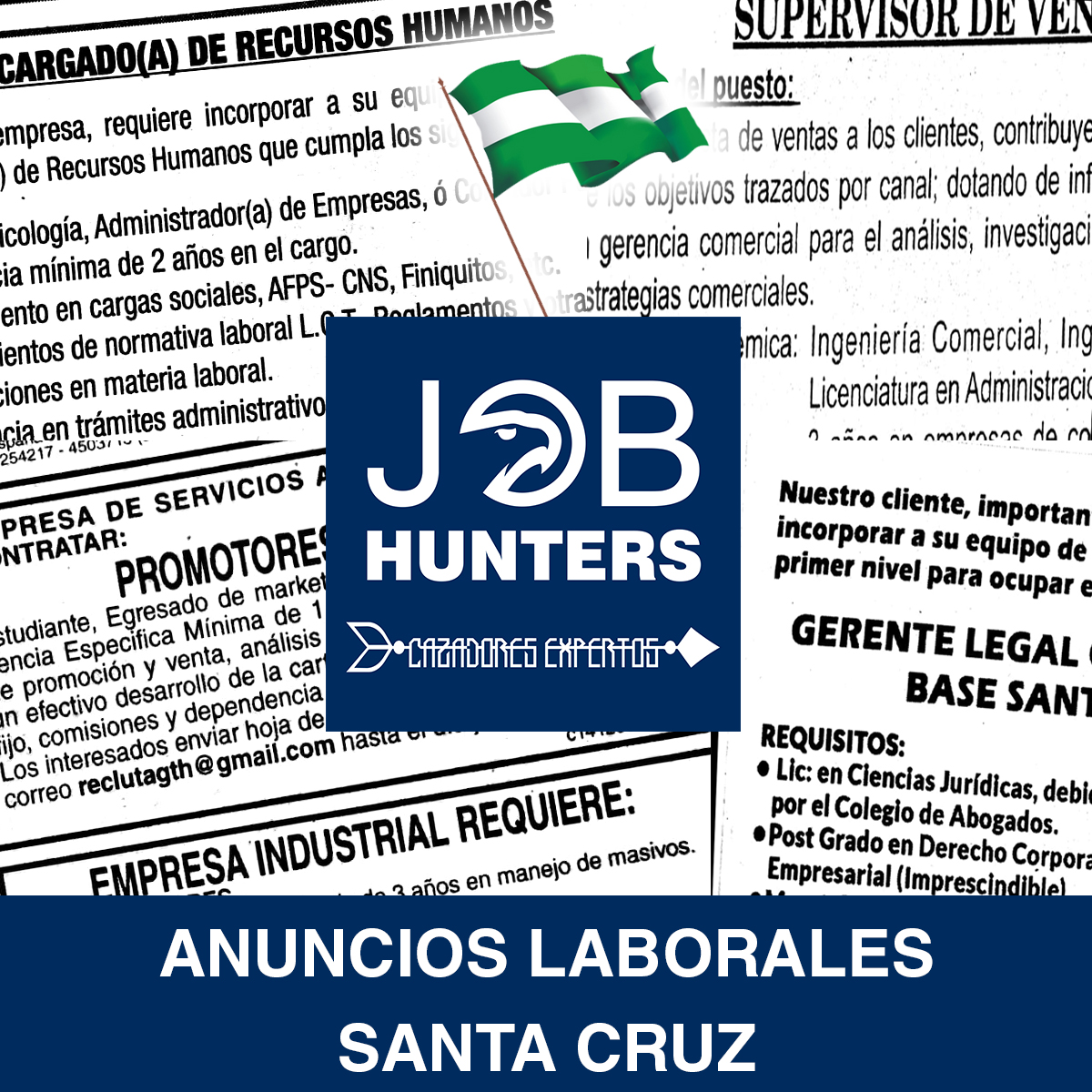 Domingo 05 de noviembre, Santa Cruz, anuncios laborales